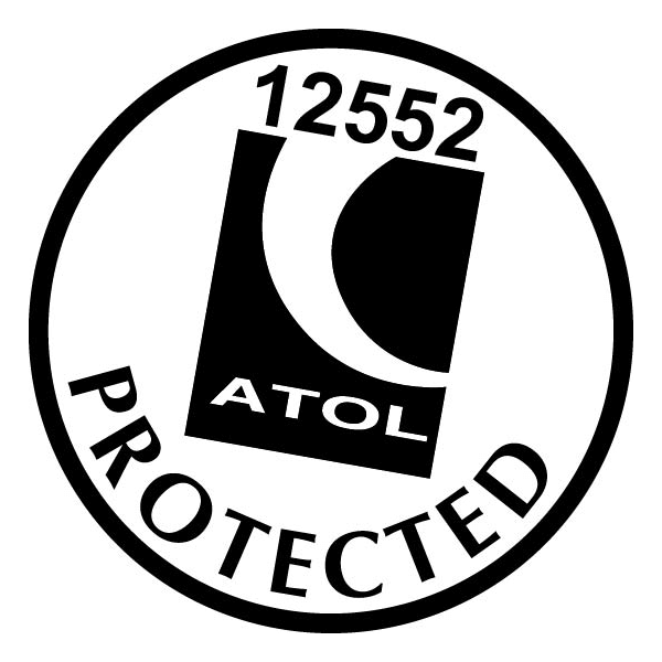 ATOL logo and number for Once in a Lifetime Holidays.
