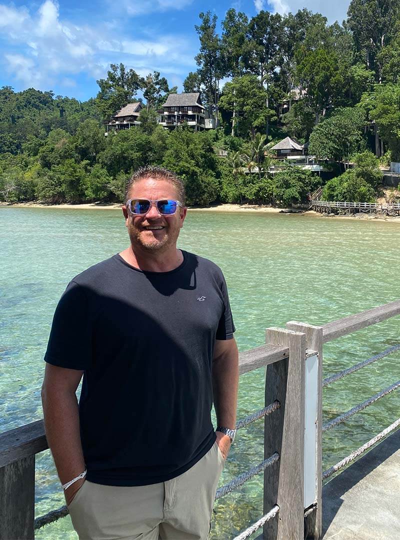 Travel agent Mark Francis, from Once in a Lifetime Holidays.
